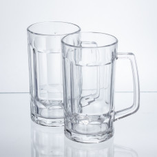 Набір кухлів для пива Beer Stein скляних 2 штуки по 530 мл HP-17-60