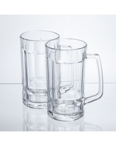 Набір кухлів для пива Beer Stein скляних 2 штуки по 530 мл HP-17-60