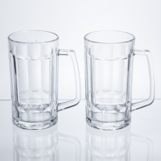 Набір кухлів для пива Beer Stein скляних 2 штуки по 530 мл HP-17-60