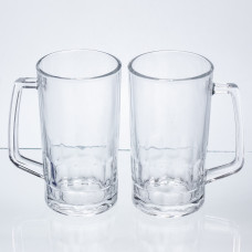 Набір кухлів для пива Patterned Stein скляних 2 штуки по 530 мл HP-17-61