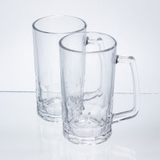 Набір кухлів для пива Patterned Stein скляних 2 штуки по 530 мл HP-17-61