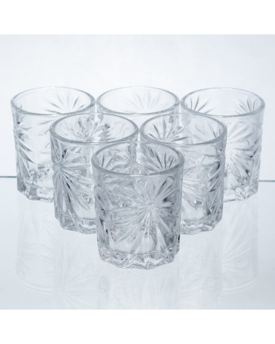 Набір чарок для міцних напоїв Shot glass 6 штук по 75 мл HP-17-36
