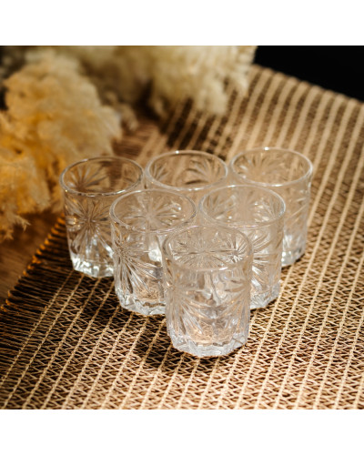Набір чарок для міцних напоїв Shot glass 6 штук по 75 мл HP-17-36