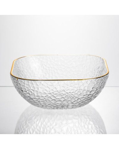 Набір салатниць Golden 7 штук 1.5 л/0.2 л із золотою окантовкою Yiwu HP-34-43
