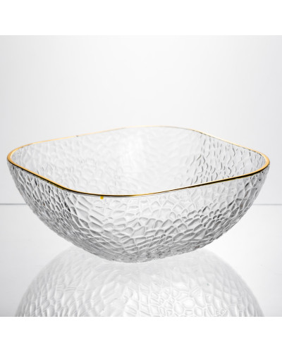 Набір салатниць Golden 7 штук 1.5 л/0.2 л із золотою окантовкою Yiwu HP-34-43