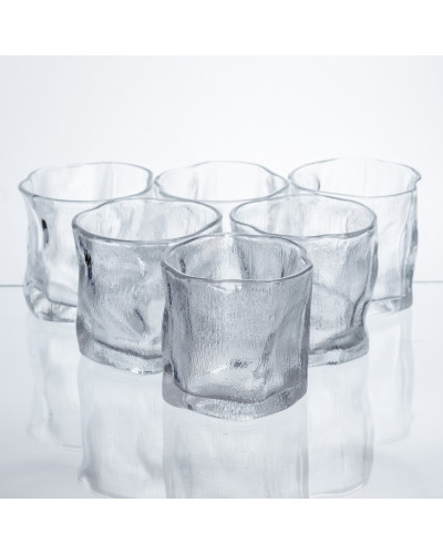 Набір склянок для напоїв Glacier Set 6 штук по 236 мл скляні HP-17-65