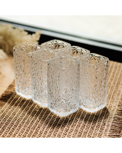 Набір склянок для напоїв Matrix Glass 6 штук по 195 мл HP-17-42