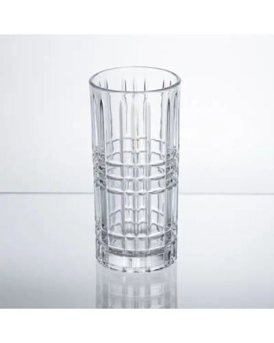 Набір склянок Geometric Glass 6 штук по 300 мл з рельєфним візерунком HP-17-3