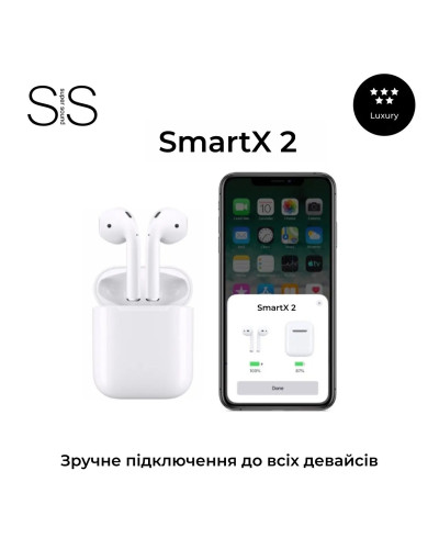 Навушники бездротові SmartX 2 Luxury Bluetooth преміум якість блютуз навушники Навушники бездротові SmartX 2 Luxury Bluetooth преміум якість блютуз навушники