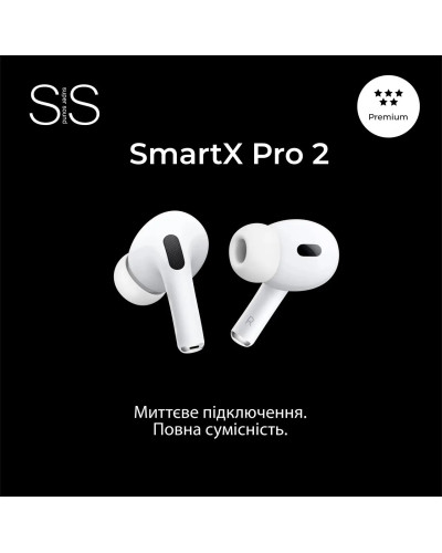 Навушники бездротові SmartX Pro 2 Premium Bluetooth преміум якість блютуз навушники ААА+
