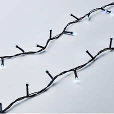Новорічна гірлянда кімнатна нитка 22 м 220 LED чорний провід Білий W220LED22MBW