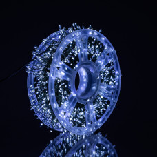 Новорічна гірлянда кімнатна роса 100 м 3000 LED Хвойна лапа зелений провід Біле сяйво D3000L100MGW