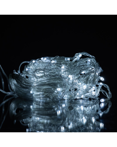 Новорічна гірлянда штора 1,5х1,5 м 64 LED білий провід Білий ZWM1564LEDW