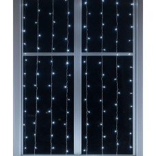 Новорічна гірлянда штора 1,5х1,5 м 64 LED білий провід Білий ZWM1564LEDW
