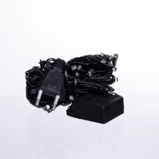 Новорічна кімнатна гірлянда нитка 6 м 50 LED чорний провід Білий W50LED6MBW