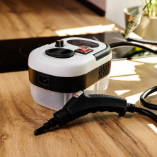 Пароочисник ручний Steam Cleaner 2500 Вт із набором та баком 1.2л HP-SC-002-white