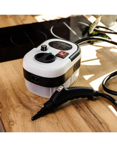 Пароочисник ручний Steam Cleaner 2500 Вт із набором та баком 1.2л HP-SC-002-white