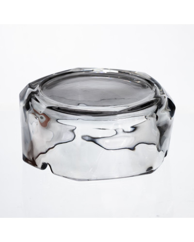 Попільничка скляна Diamond Faceted 12 см, сірий Yiwu HP-34-79