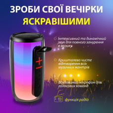 Портативна колонка bluetooth бездротова Pulse 6 з мікрофоном 10 Вт водонепроникна з акумулятором