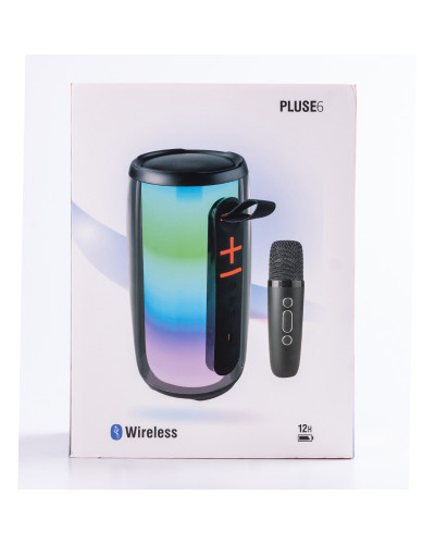 Портативна колонка bluetooth бездротова Pulse 6 з мікрофоном 10 Вт водонепроникна з акумулятором Білий