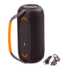 Портативна колонка Bluetooth бездротова з підсвічуванням акумулятор USB 2400 mah AUX BOOMBOX 360