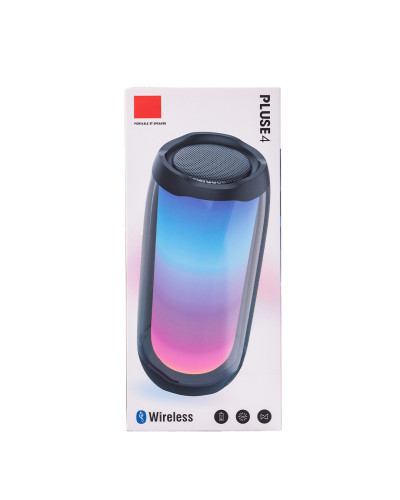 Портативна колонка Bluetooth Pulse 4 з підсвіткою та світломузикою USB Type-C/AUX 10 Вт Білий Портативна колонка Bluetooth Pulse 4 з підсвіткою та світломузикою USB Type-C/AUX 10 Вт Білий