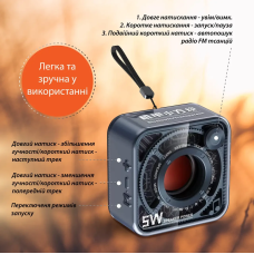 Портативна міні-колонка Bluetooth 5 Вт акумуляторна/TF-картка Синій