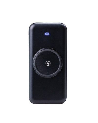 Повербанк 20000 mah бездротова зарядка powerbank 4 вбудованих кабелі USB / Micro / Type-C / Lightning