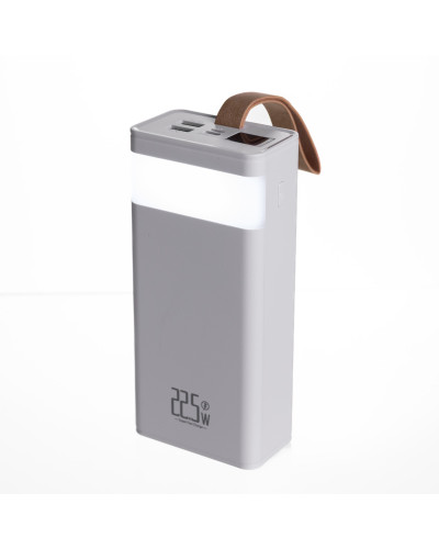 Повербанк 30000 mAh зі швидким заряджанням і ліхтариком 22.5 Вт powerbank заряджання для телефона ґаджетів Білий HP-N50