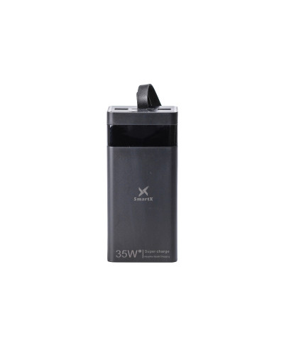 Повербанк з дисплеєм 50000 mAh Lightning Туре-С та Micro-USB зовнішній акумулятор 4 вбудованих кабелю
