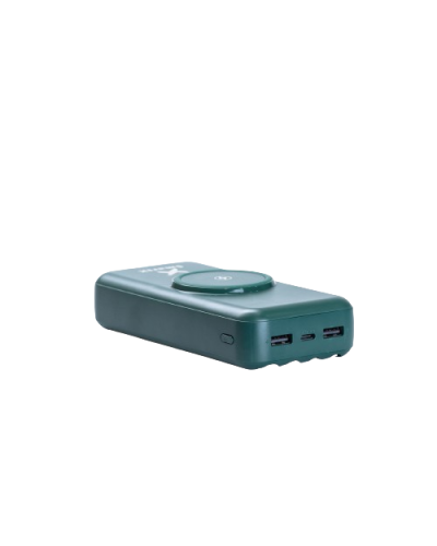 Повербанк 30000mah магнітна зарядка magsafe Power Bank з кабелями Lightning, USB-C, Micro USB, USB