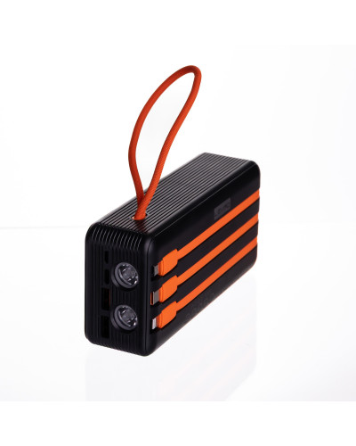 Повербанк зі швидким заряджанням та 3 шнурами 30000 mAh портативний зарядний пристрій powerbank заряджання для телефона HP-N56