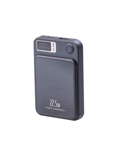 Повербанк з магнітною зарядкою 5000 mah powerbank 2 роз'єми USB Туре-С і Micro-USB