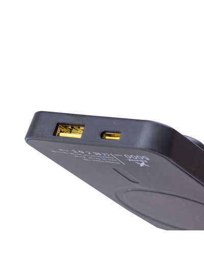 Повербанк з магнітною зарядкою 5000 mah powerbank 2 роз'єми USB Туре-С і Micro-USB