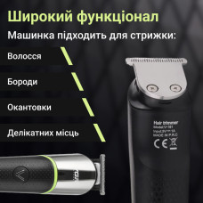 Професійний триммер для волосся VGR 4 насадки Компактний триммер для бороди USB-заряджання 5 Вт