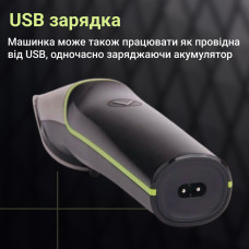 Професійний триммер для волосся VGR 4 насадки Компактний триммер для бороди USB-заряджання 5 Вт