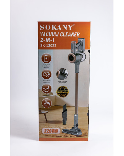 Пилосос на акумуляторі вертикальний ручний Sokany 2200 Вт бездротовий для сухого прибирання