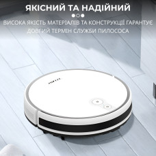 Робот пилосос 2 в 1 автоматичний ручний пилосос на акумуляторі Білий