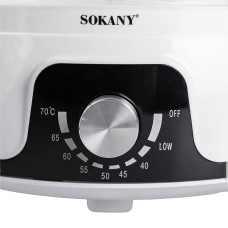 Сушарка для фруктів та овочів електрична 350 Вт 5 лотків Sokany SK-10072