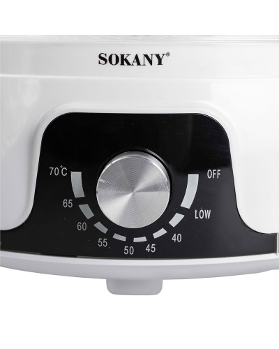Сушарка для фруктів та овочів електрична 350 Вт 5 лотків Sokany SK-10072