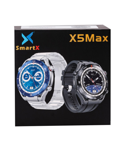 Смарт годинник SmartX X5Max чоловічий / дзвінки (Android, iOS) +2 ремінці