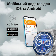 Смарт годинник SmartX X5Max чоловічий / дзвінки (Android, iOS) +2 ремінці Сірий