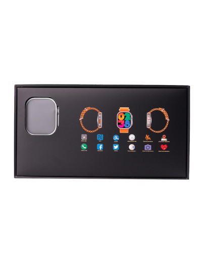 Смарт годинник водонепроникний SmartX8 Ultra для чоловіків і жінок / дзвінки (Android, iOS) Чорний Смарт годинник водонепроникний SmartX8 Ultra для чоловіків і жінок / дзвінки (Android, iOS) Чорний