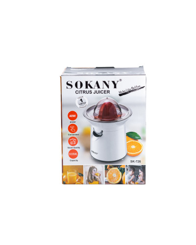 Соковижималка для цитрусових 40 Вт 300 мл Sokany