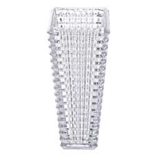 Прямокутна декоративна скляна ваза 13,5 x 10 x 22 см