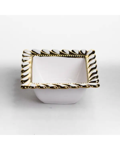 Тарілка глибока порцелянова Tiffany квадратна 15х15х7 см ML2007