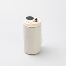 Термочашка Coffee з датчиком температури 500 мл біла