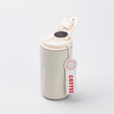 Термочашка Coffee з датчиком температури 500 мл біла