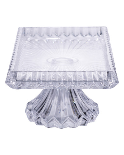 Тортівниця прямокутна на ніжці 33×17×13.5 (см) скляна HP-19-146C