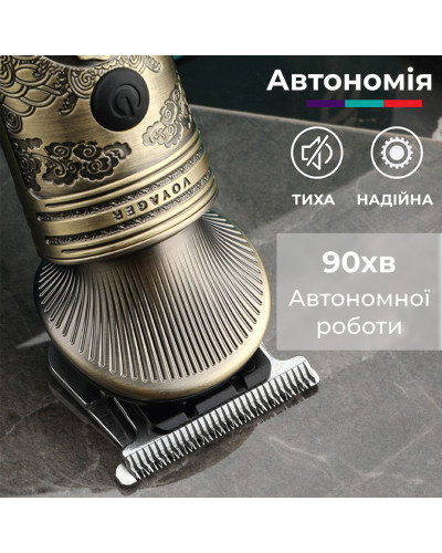 Тример професійний акумуляторний з LED-дисплеєм 5 Вт машинка для стрижки бездротова VGR V-962